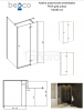 BESCO Kabina prysznicowa Pixa Gold 100x90 Prawa PPP-109-195G